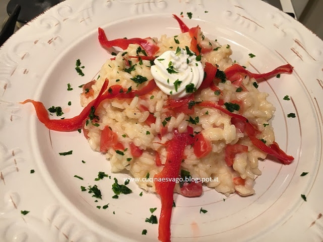 RISOTTO CON PEPERONE E MASCARPONE: GUSTO E COLORE