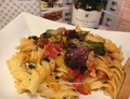 FUSILLI ALLE VERDURE E RADICCHIO DI CAMPO