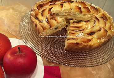 CROSTATA CON RICOTTA E MELE UBRIACHE
