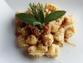 GNOCCHI DI COUS-COUS CON SUGO DI BELGA E PANCETTA