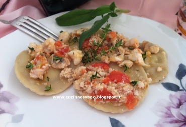 RAVIOLI DI RICOTTA E PESTO DI SALVIA: RAFFINATI !