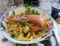 BIGOLI CON SEPPIA E GAMBERONI, PRIMO DI MARE