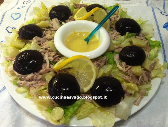 TONNO DI POLLO CON GELATINA DI MIRTILLO