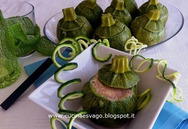 ZUCCHINE TONDE RIPIENE DI CARNE GUSTOSE