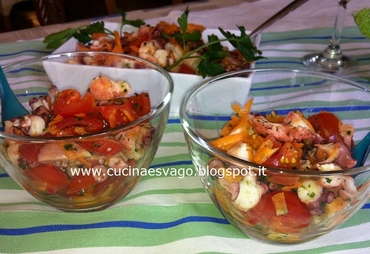 POLPO IN INSALATA. TIPICO ANTIPASTO DI MARE