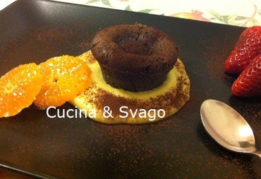 TORTINO DI CIOCCOLATO CON CUORE FONDENTE
