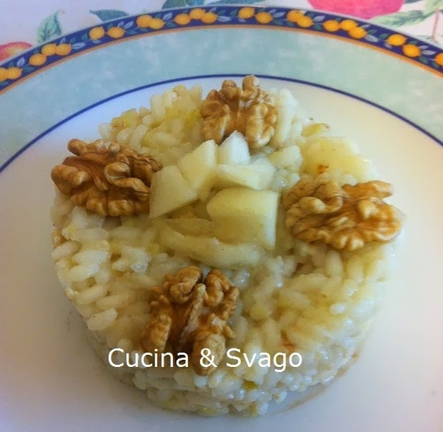 RISOTTO CON CRESCENZA PERE E NOCI: PRIMO TOP
