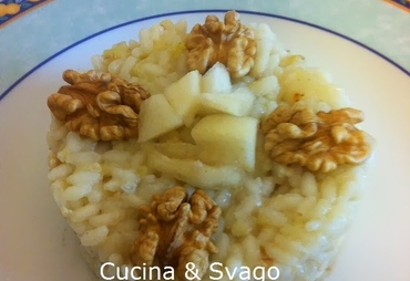 RISOTTO CON CRESCENZA PERE E NOCI: PRIMO TOP