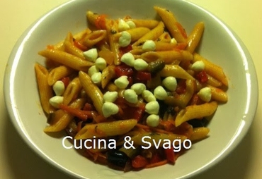 PENNE CON VERDURE E PERLE DI MOZZARELLA