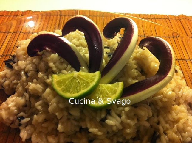 RISOTTO CON RADICCHIO TARDIVO E LIME