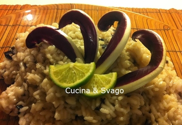 RISOTTO CON RADICCHIO TARDIVO E LIME