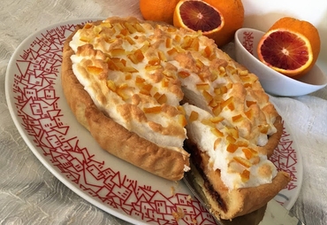 CROSTATA CON CREMA ALL’ARANCIA E CREMA AL CACAO