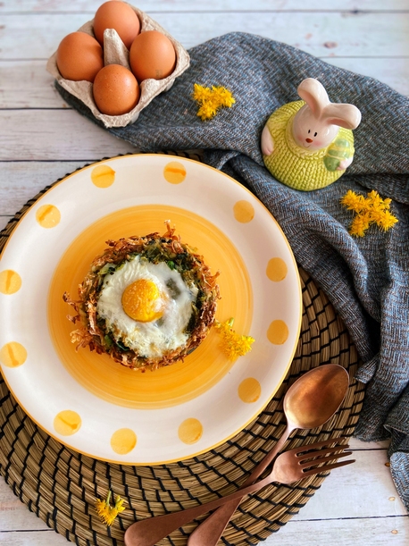 ANTIPASTO DI PASQUA: TORTINO DI PATATE CON UOVO