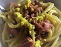 CARBONARA CON SALSICCIA E ZENZERO: FRESCA DELIZIA