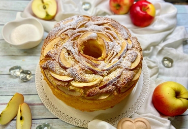 CHIFFON CAKE ALLE MELE PER SAN VALENTINO