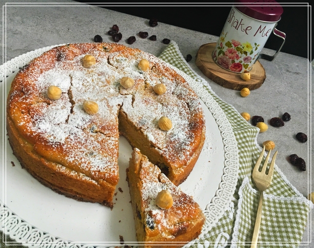 CROSTATA DI RICOTTA E CREMA DI NOCCIOLE