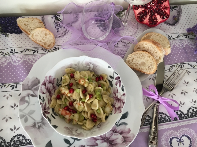 ORECCHIETTE  GAMBERI E BROCCOLETTI: PRIMO DA CHEF