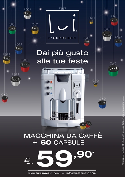 LUI L’ESPRESSO: REGALO DI NATALE APPREZZATO