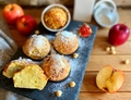 GOLOSI MUFFIN IN FRIGGITRICE AD ARIA CON MELE