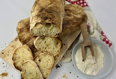 PANE CON BIGA: CROCCANTE E ALVEOLATO