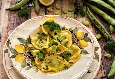 RAVIOLI FAVE E ROBIOLA: RICETTA DI PRIMAVERA!