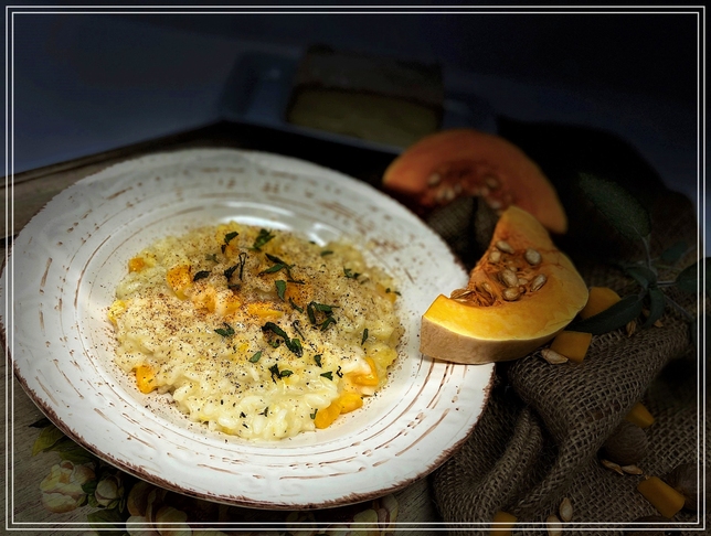 RISOTTO ALLA ZUCCA E TALEGGIO, COPPIA PERFETTA