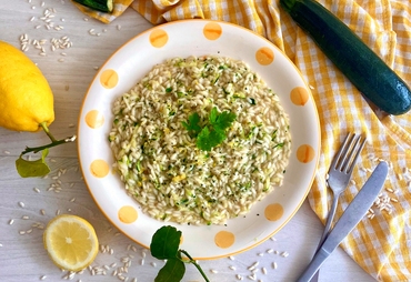 RISOTTO LIMONE E ZUCCHINE: FRESCO E CREMOSO
