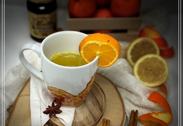 TISANA ZENZERO, AGRUMI E SPEZIE, CALDO INVERNO