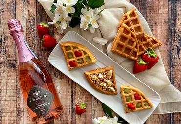 WAFFLE (O GAUFRE) CON CREMA : DELIZIA PURA