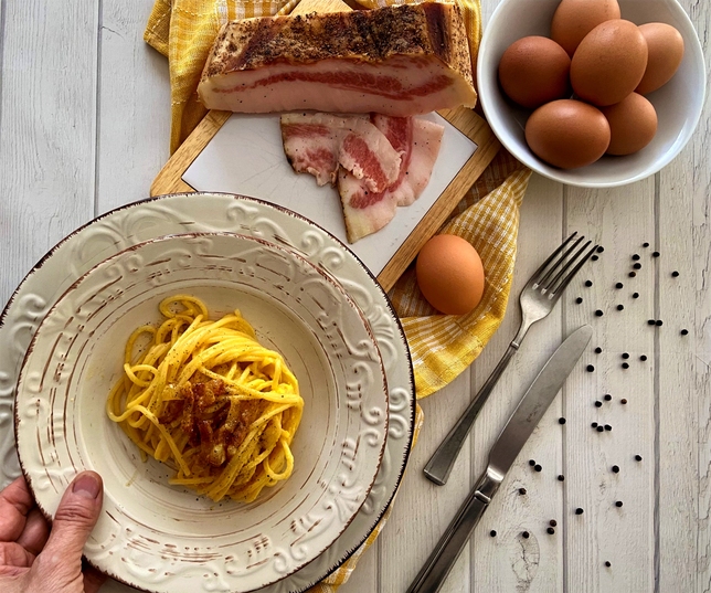 SPAGHETTI ALLA CARBONARA: CUCINA ROMANA