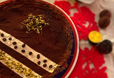 CROSTATA AL CACAO CON CREMA AL CAFFE’