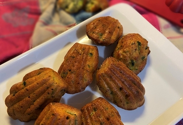 MADELEINE SALATE CON ZUCCHINE E PROSCIUTTO