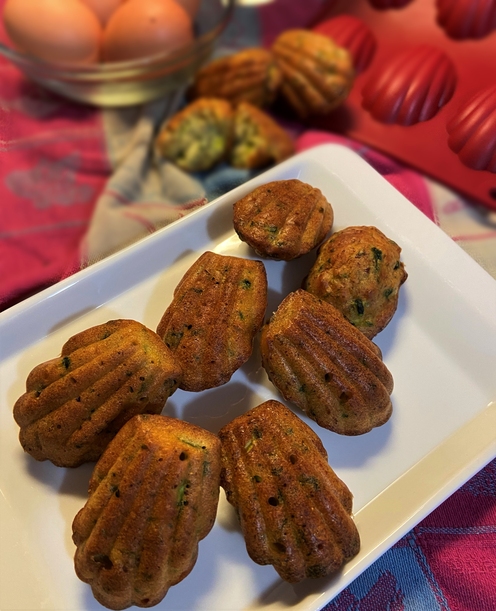 MADELEINE SALATE CON ZUCCHINE E PROSCIUTTO