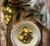 ORECCHIETTE CON STRACCIATELLA E ZUCCHINE