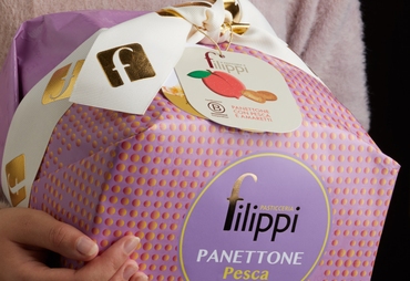 PANETTONE PESCA E AMARETTO DI PASTICCERIA FILIPPI
