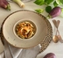 PASTA CON CREMA DI MELANZANE E GAMBERONI