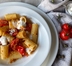 PASTA CON POMODORI CONFIT E STRACCIATELLA