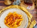 PASTA CON ZUCCA, SPECK E PANE CROCCANTE