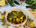 PASTA CON ZUCCHINE E LIMONE, PIATTO FRESCO