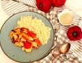 COUS COUS CON POLLO E PEPERONI: RICETTA EASY