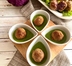 POLPETTE DI CAVOLO VIOLA E CREMA DI ZUCCHINE