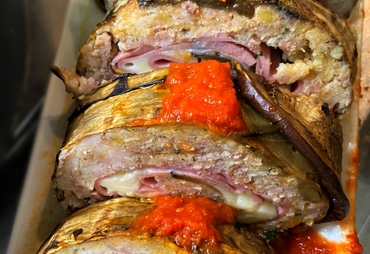 POLPETTONE DI MELANZANE E CARNE COTTO IN FORNO