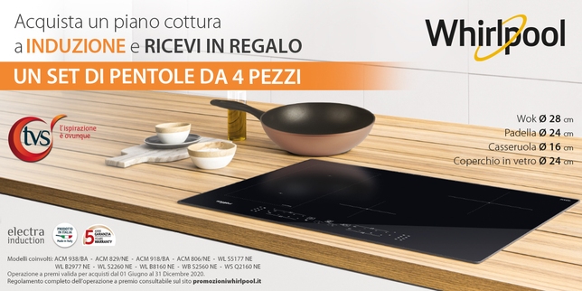 PROMOZIONE WHIRLPOOL E HOTPOINT: IN REGALO TVS