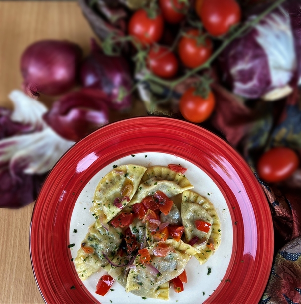 RAVIOLI RADICCHIO E SPECK: BUONI E FATTI IN CASA
