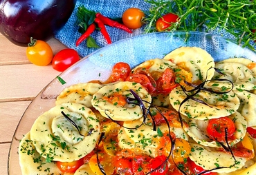 RAVIOLI DI RICOTTA E MELANZANE: RIPIENO GUSTOSO