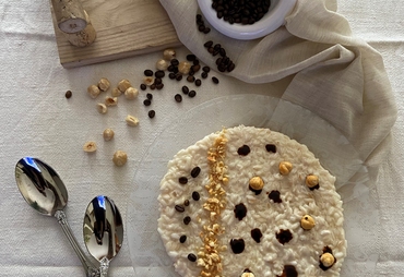 RISOTTO AL MASCARPONE CON GLASSA AL CAFFE’