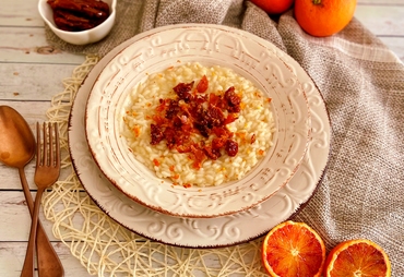 RISOTTO ARANCIA E SPECK: 2 INGREDIENTI TOP