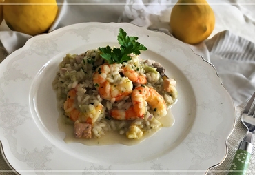 RISOTTO CON GAMBERI E SPADA, IL MARE NEL PIATTO
