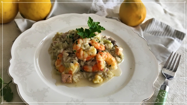 RISOTTO CON GAMBERI E SPADA, IL MARE NEL PIATTO