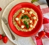 RISOTTO CON MELANZANA, POMODORO, ROBIOLA